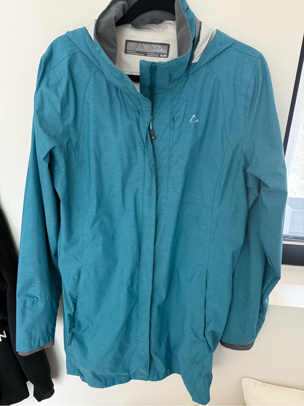 Paradox Teal Hooded 
' Rain Jacket